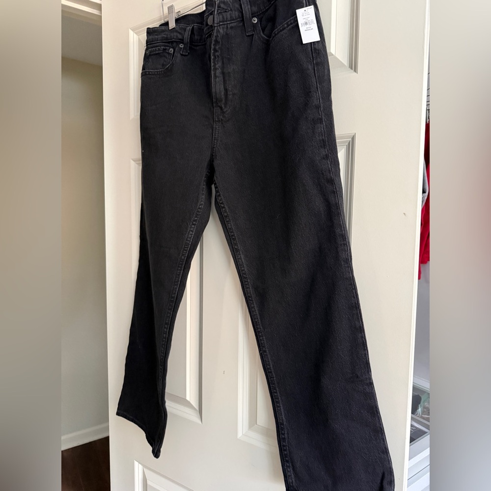 NWT Black GAP 90’s straight crop
